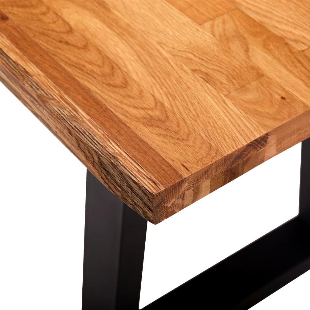 Bench 160 cm Natural Solid Oak Wood